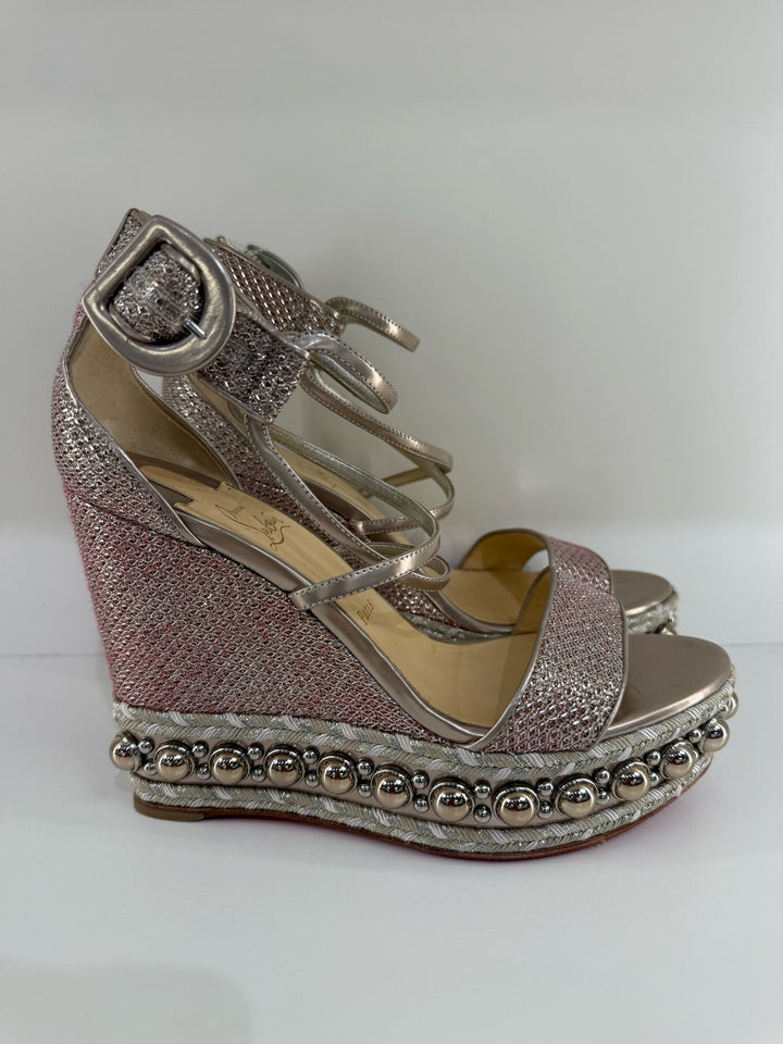 Christian Louboutin Wedge Sandals Sz 40