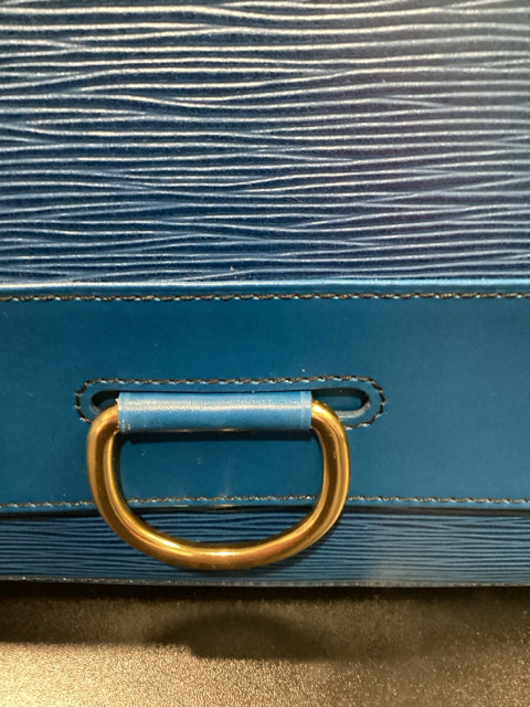 Louis Vuitton Blue Clutch Designer Bag  w/ Dustbag