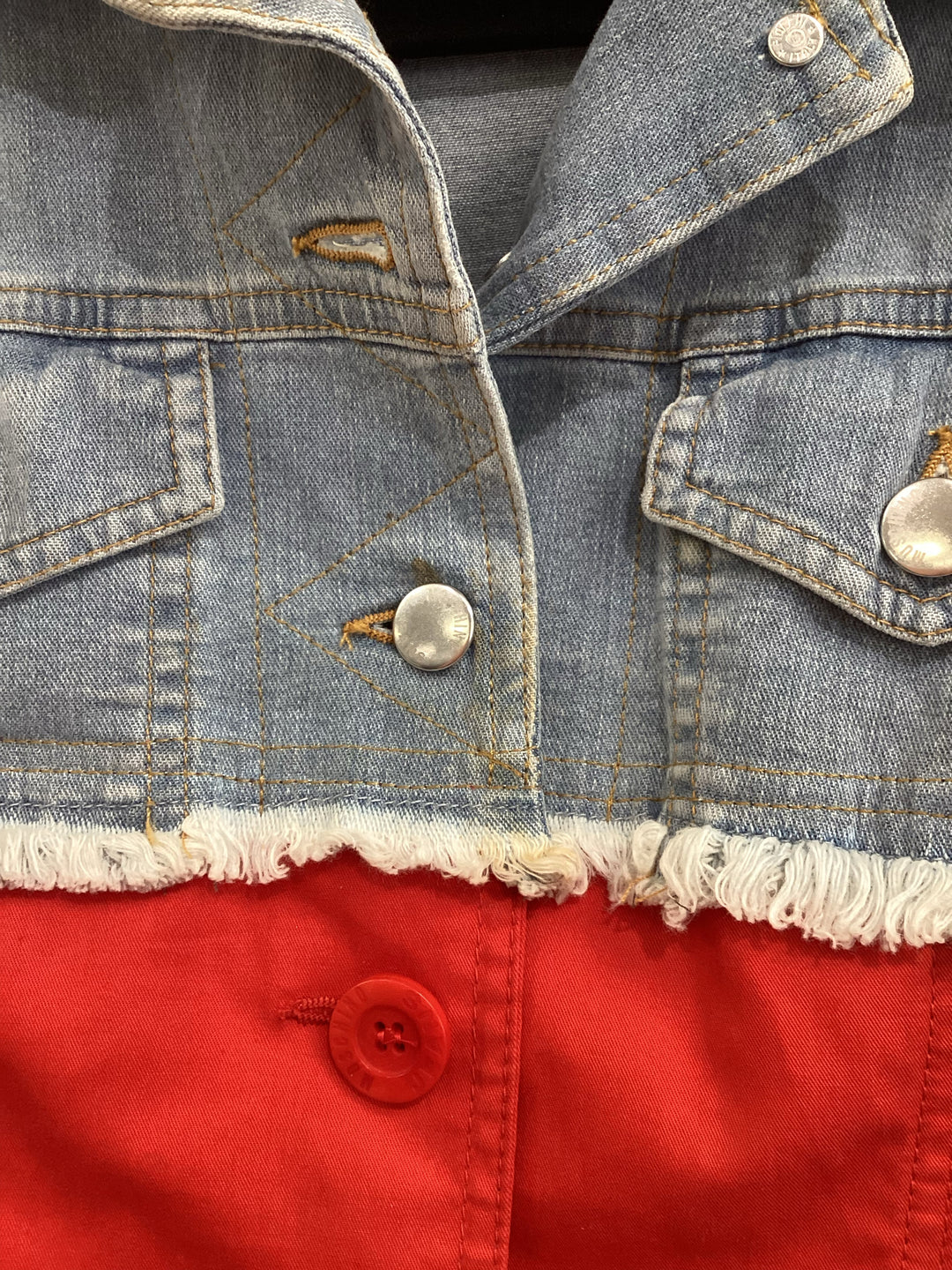 Moschino 1/2 Blazer Jean Jacket Sz 6