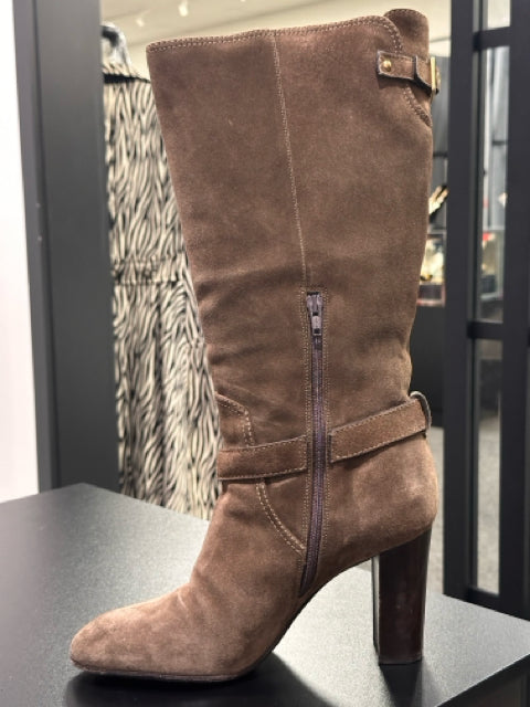 Coach Boots Sz 8.5 Suede Brown Shoes