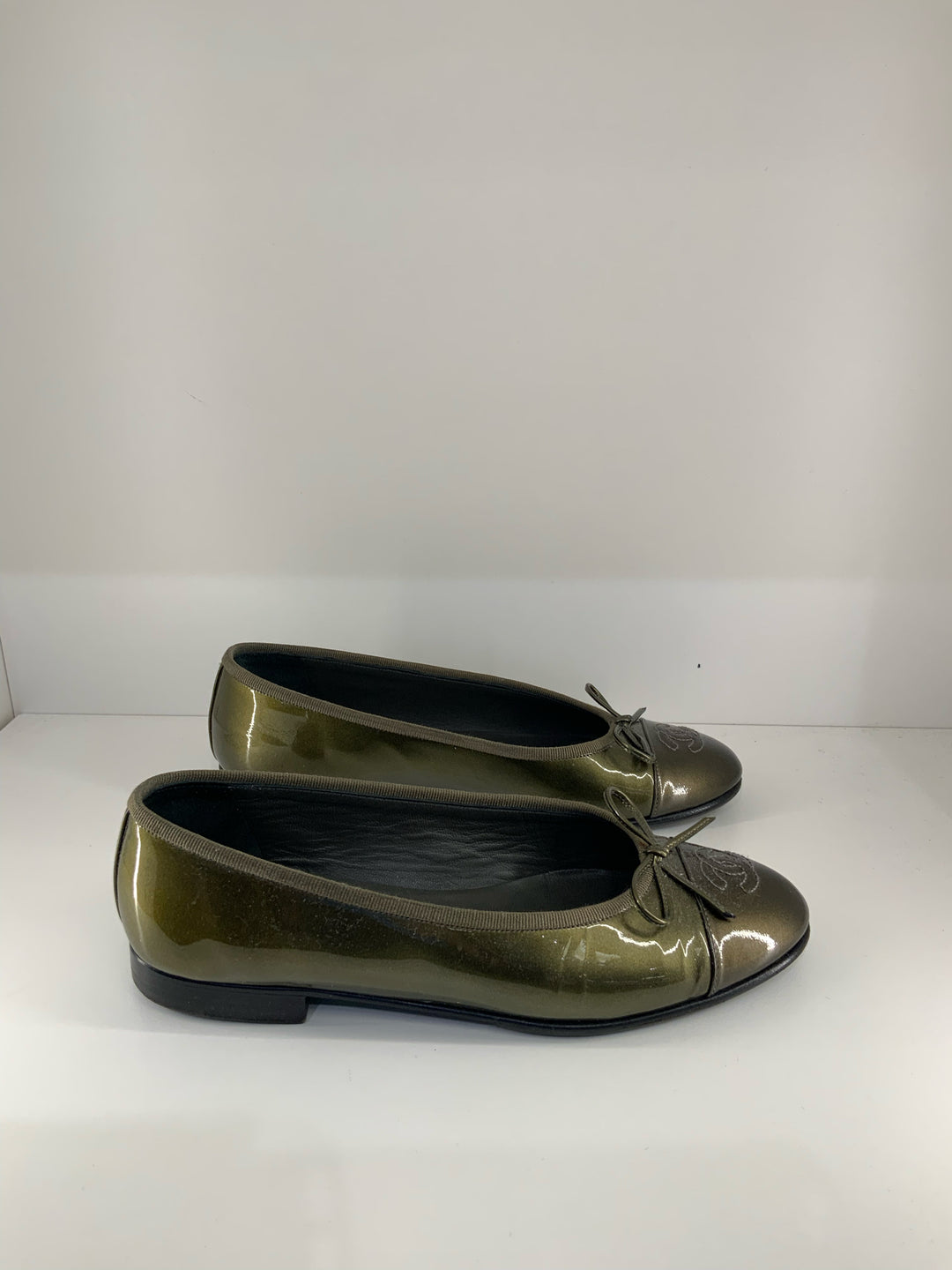 CHANEL Classic Ballet Flats Sz 36.5