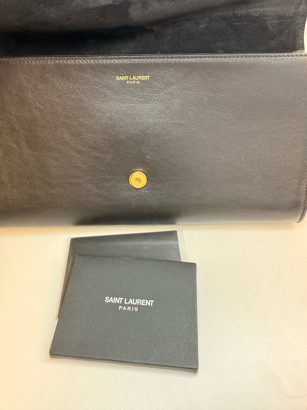 Yves Saint Laurent Black w/ Y Logo Designer Bag