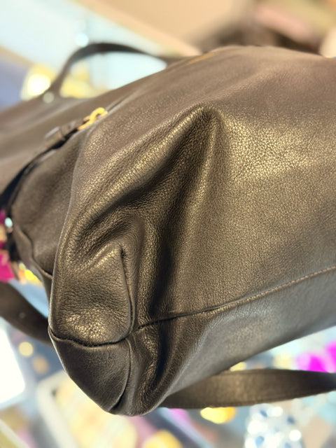 Foley & Corinna Large Black Messenger Tote