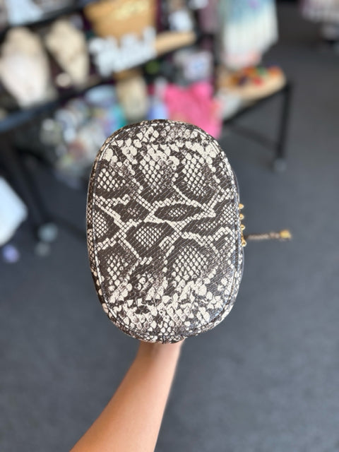 Michael Kors Leather Snake/Cream Bucket Bag