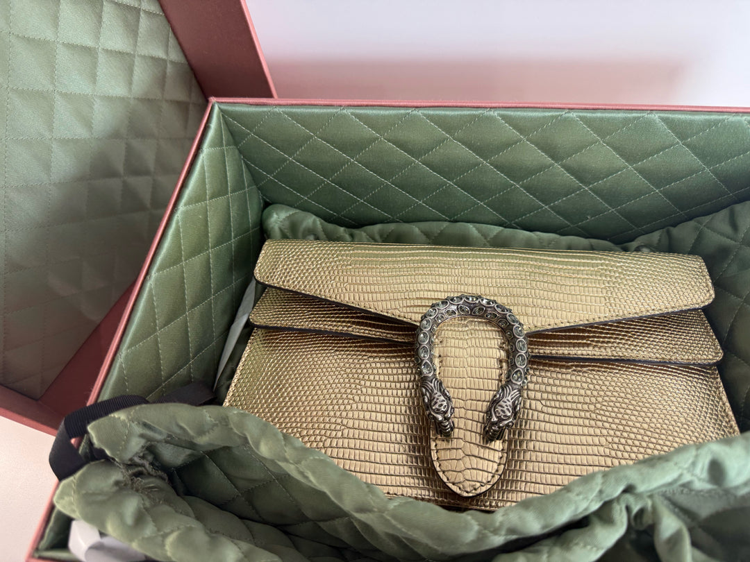 Gucci 2020 DIONYSUS Small Lizard Designer Bag