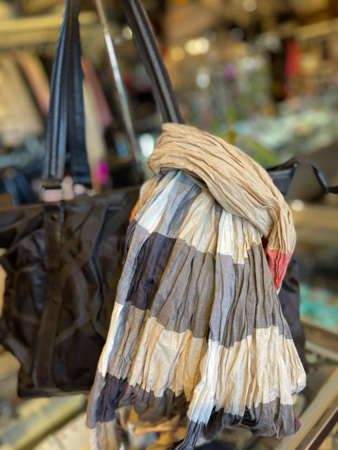 Burberry crinkle scarf deals