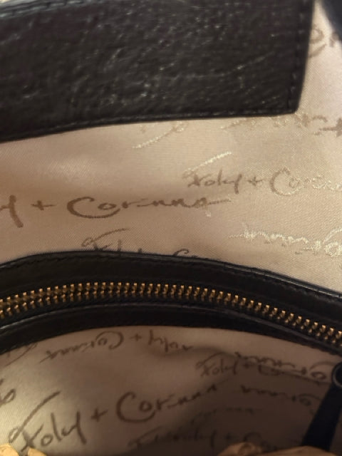 Foley & Corinna Large Black Messenger Tote