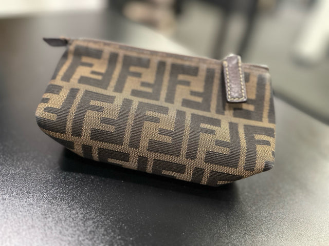 Fendi Fabric Pochette FF Monogram