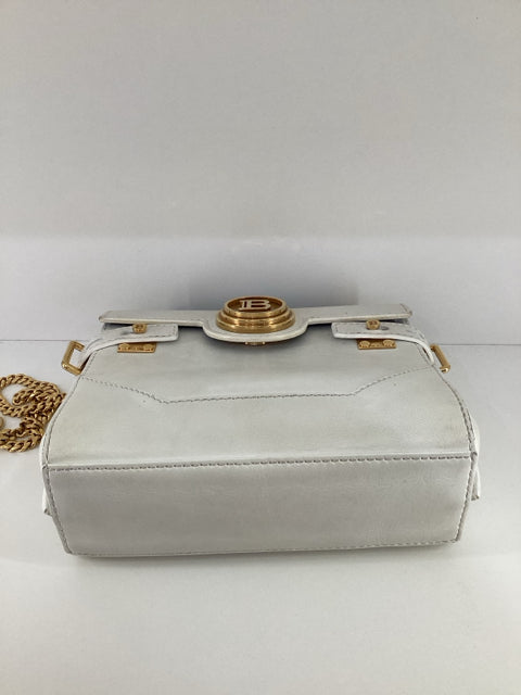 Pre Owned Balmain B-Buzz 23 Gold Hardware Convertible Cross Body w dust bag Designer Bag