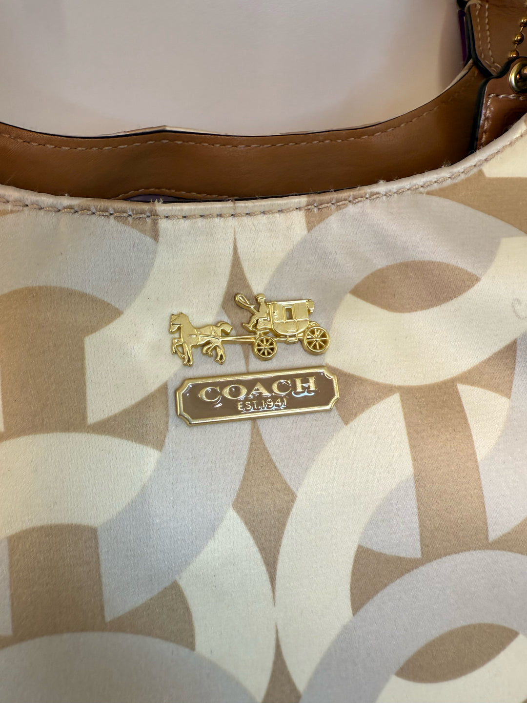 Coach Nylon Madison Maggie Shoulder Bag
