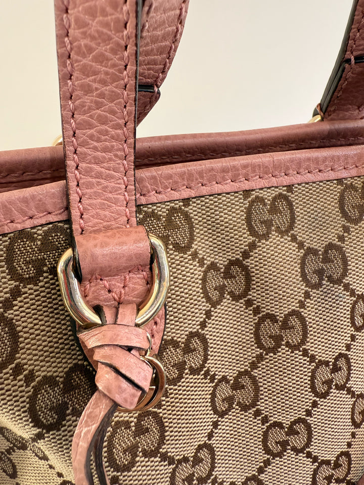 Gucci Small Bree GG Canvas Crossover Designer Bag