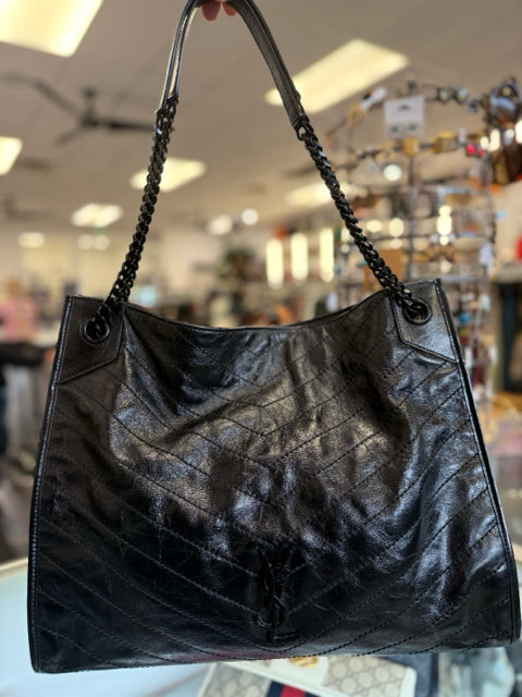 Saint Laurent Black Nikki Tote Designer Bag