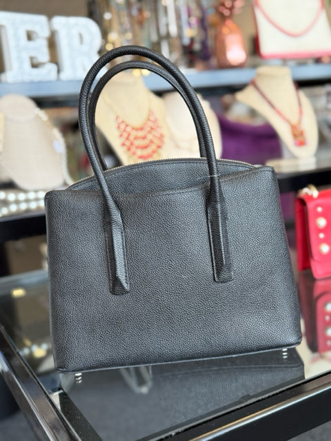Kate Spade Black Pebbled Leather Satchel  Bag