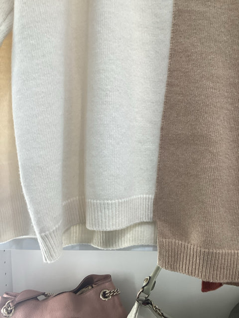 Loewe Sz L Anagram Color Block Sweater