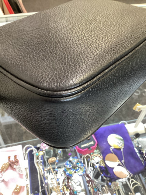 Pre Owned Gucci Black Pebbled Leather Soho Disco Crossbody Designer Bag