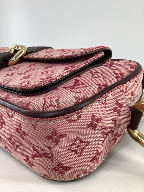 Pre Owned Louis Vuitton Juliet Cloth Canvas Monogram Crossbody TH0042 Designer Bag
