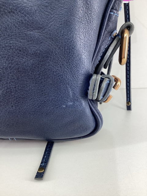 Pre Owned Chloe Paddington Blue Leather Crossbody Designer Bag, No Strap