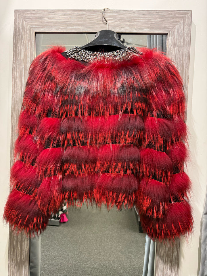 NWT Julia & Stella Fox Bolero Jacket Sz L