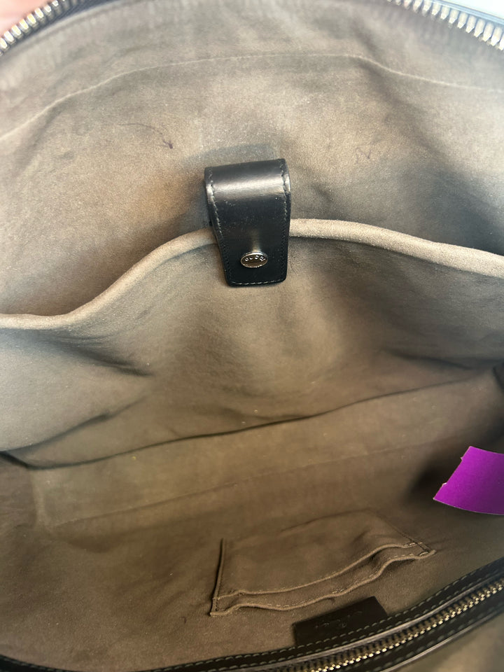 Gucci Guccissima Computer Briefcase w/ Strap Designer Bag