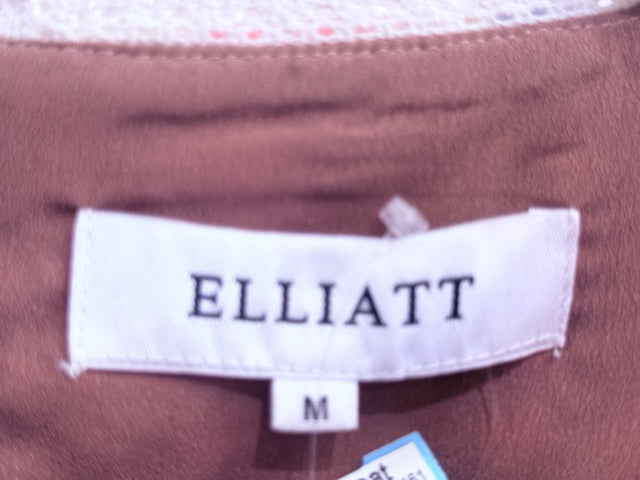 Elliatt Sz M Multi Crochet Stripe Dress