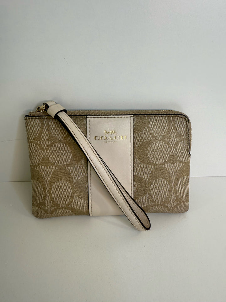 Coach CC Monogram Wristlet