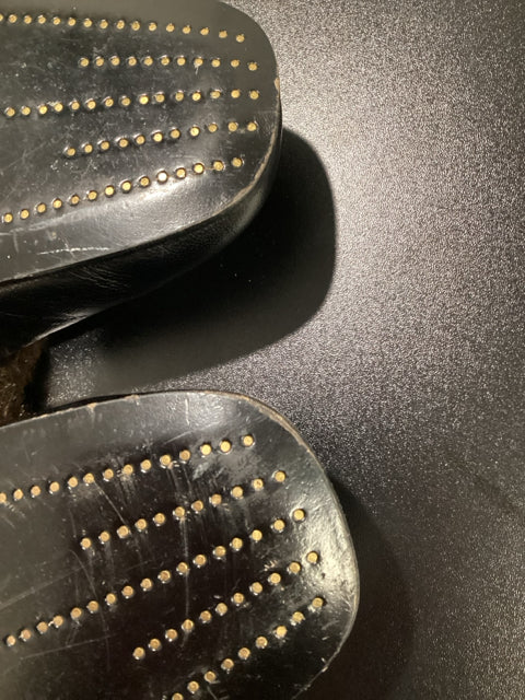 Gucci Sz 9.5 Princeton w/ Fur Trim Slippers Shoes