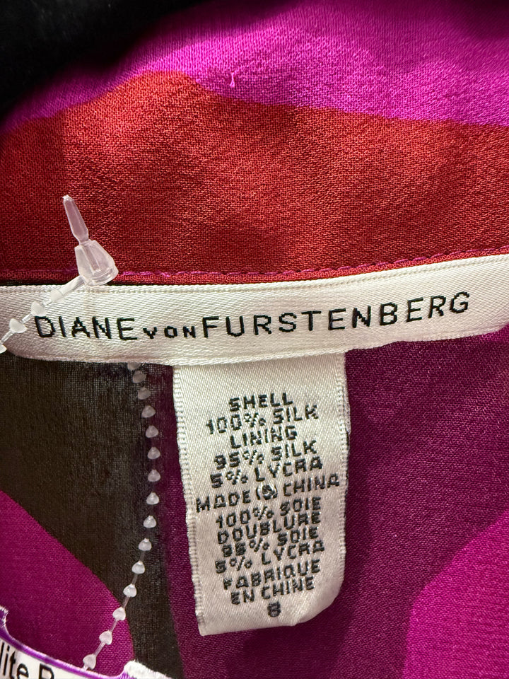 Diane Von Furstenberg Blouse Sz 8