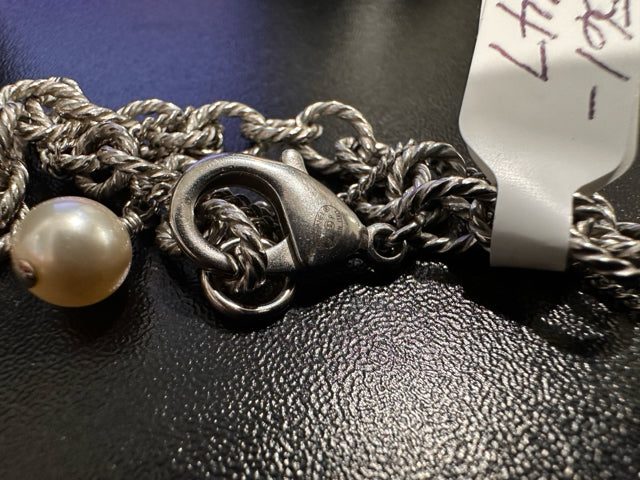 Chanel 2013 Enamel Pendant Necklace w Pearls