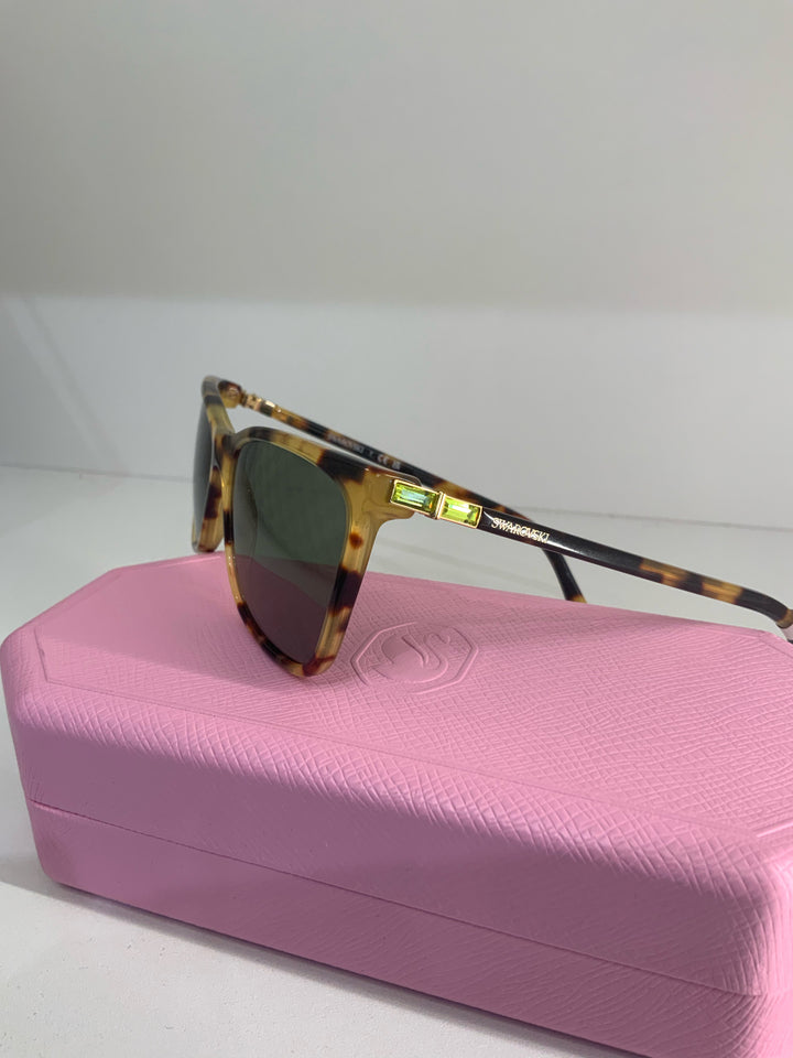 Swarovski Square Tortoise Shell w/case