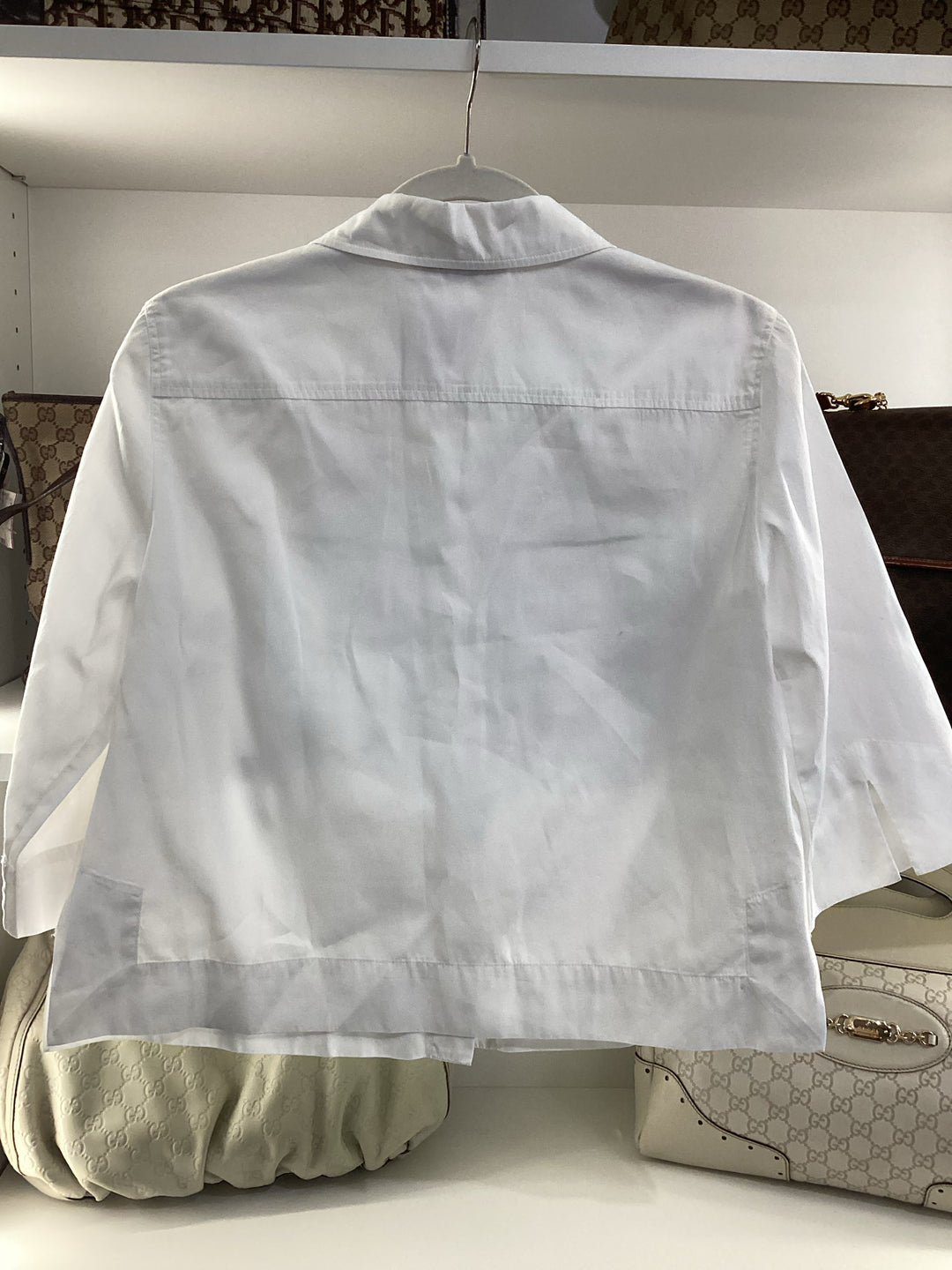 Chloe 3/4 Slv Crop Blouse