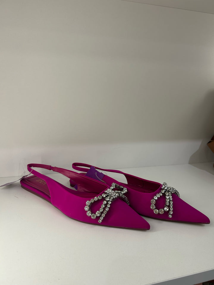 Zara Hot Pink Slingbacks Size 39