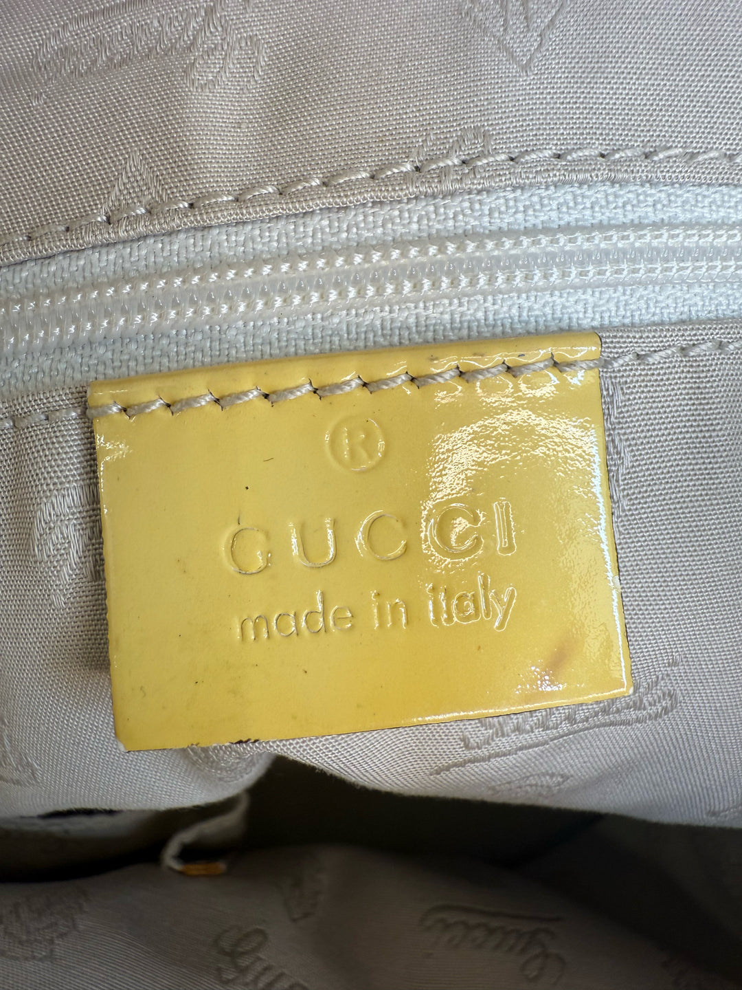 Gucci Jolie Tote w/ Yellow Trim Designer Bag