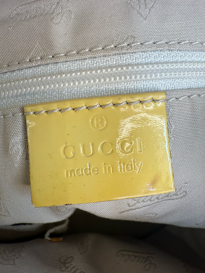 Gucci Jolie Tote w/ Yellow Trim Designer Bag