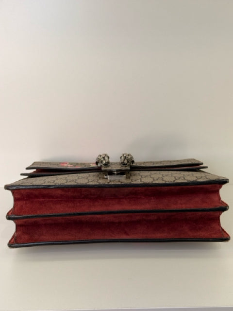 Pre Owned Gucci Dionysis Bloom Silver Hardware Designer Bag