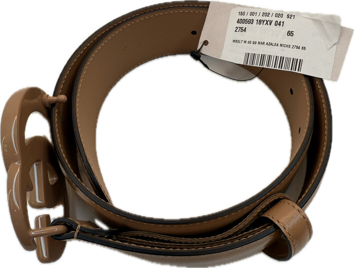 NWT Gucci Azalea Monochrome 65/26 GG Belt