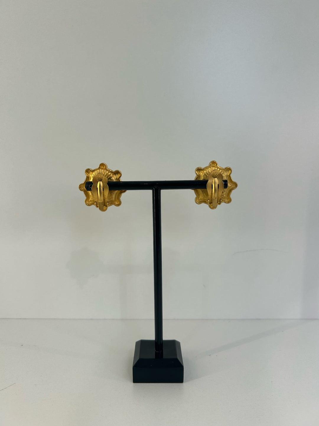 Karl Lagerfeld Clip On Sprocket Earrings