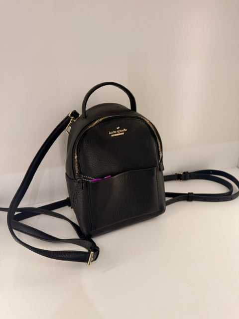 Pre Owned Kate Spade Black Leather Backpack