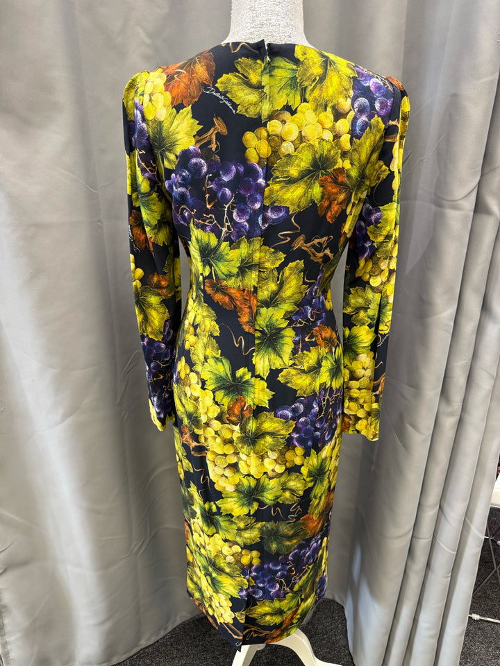 Dolce & Gabana Grap Prinr Dress Size 44