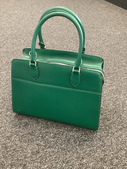 Kate Spade Green Leather Satchel Cross Body Purse Bag