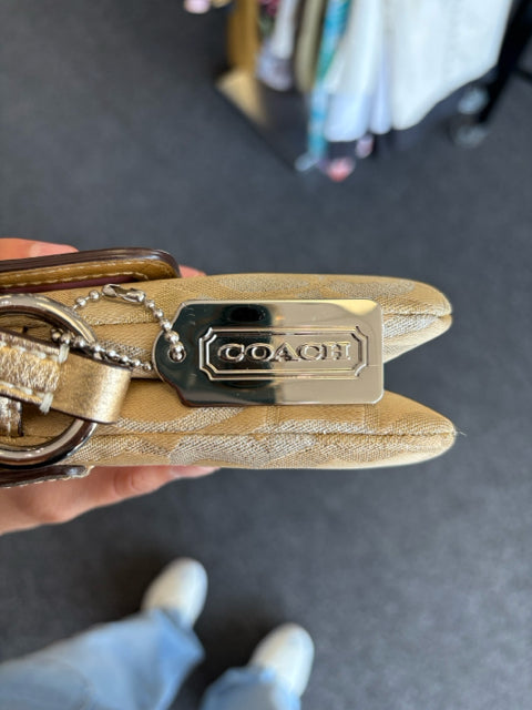 Coach Canvas Gold Handbag