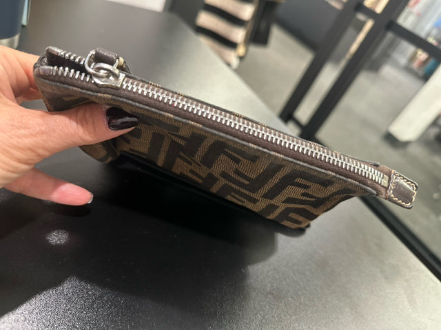 Fendi Fabric Pochette FF Monogram