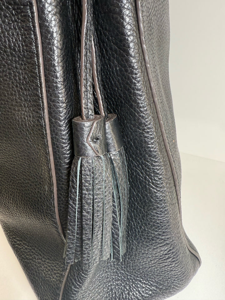 Tory Burch Textured Leather Hobo w/Matching Logo w/dustbag Leather