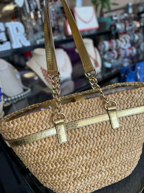 Michael Kors Natural Rafffia Summer Tote Bags