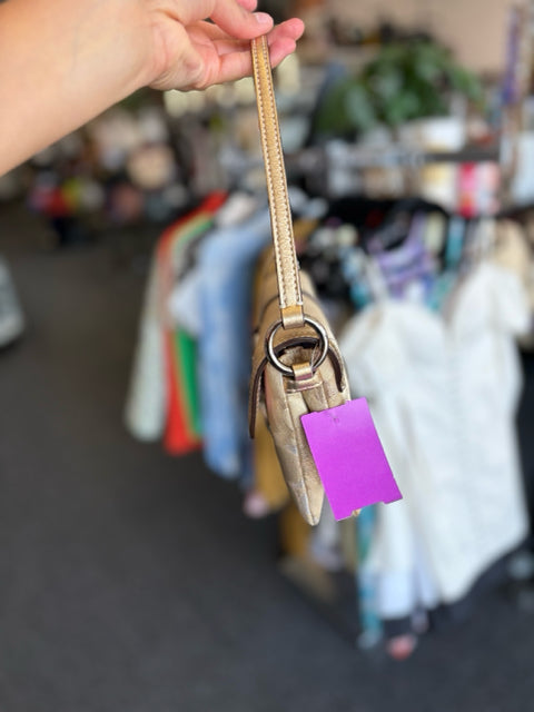 Coach Canvas Gold Handbag