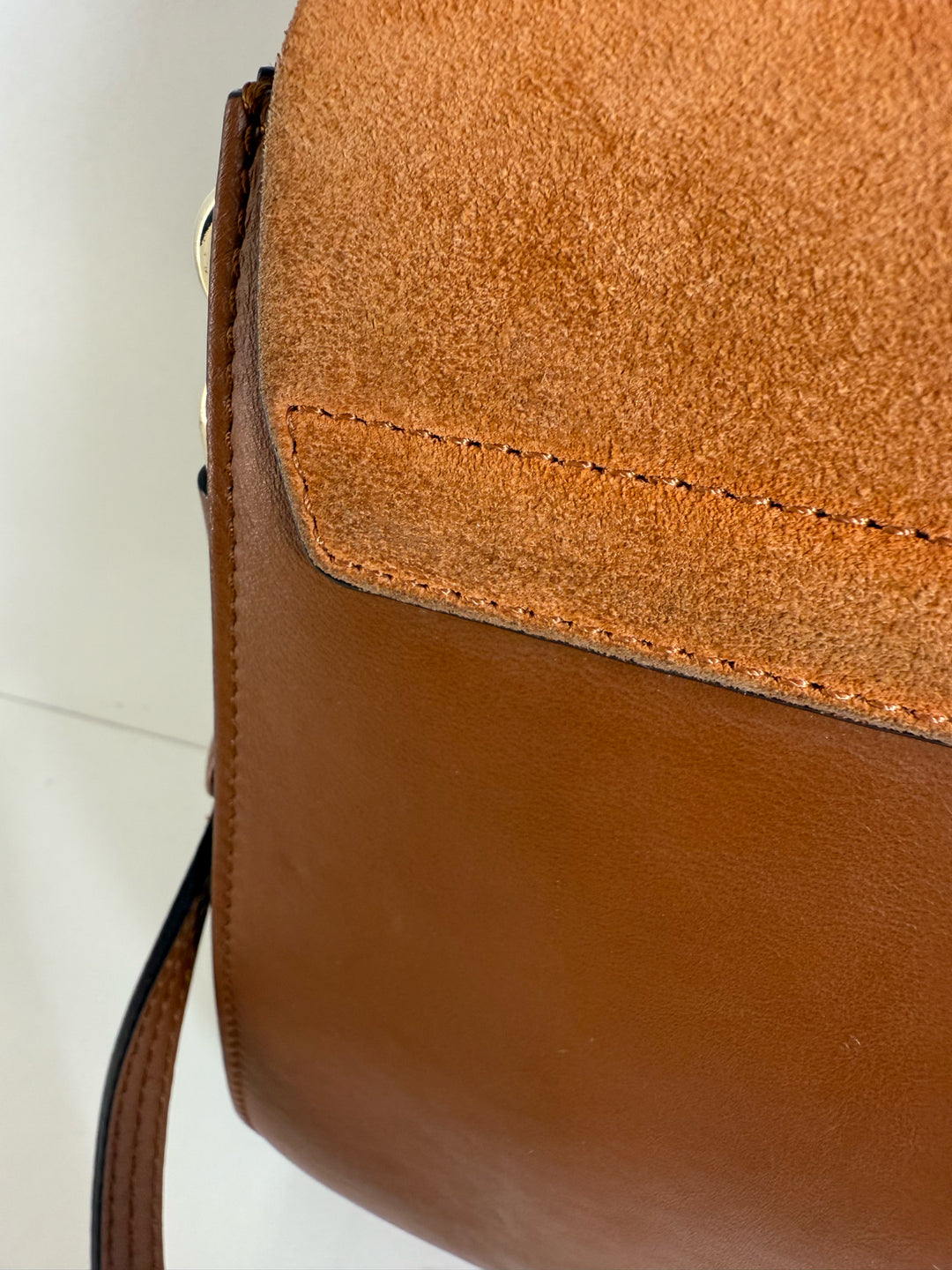 Chloe Faye Suede & Leather Designer Belt Bag