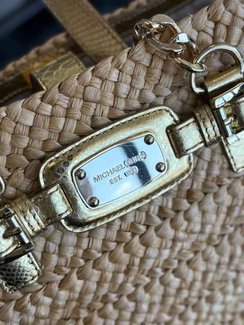 Michael Kors Natural Rafffia Summer Tote Bags