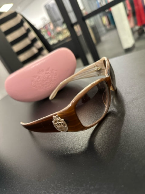 Juicy Couture Light Brown Sunglasses w/ case/cloth