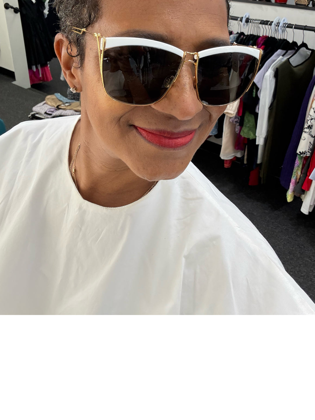 Christian Dior Retro Gold Cat Eye Sunglasses
