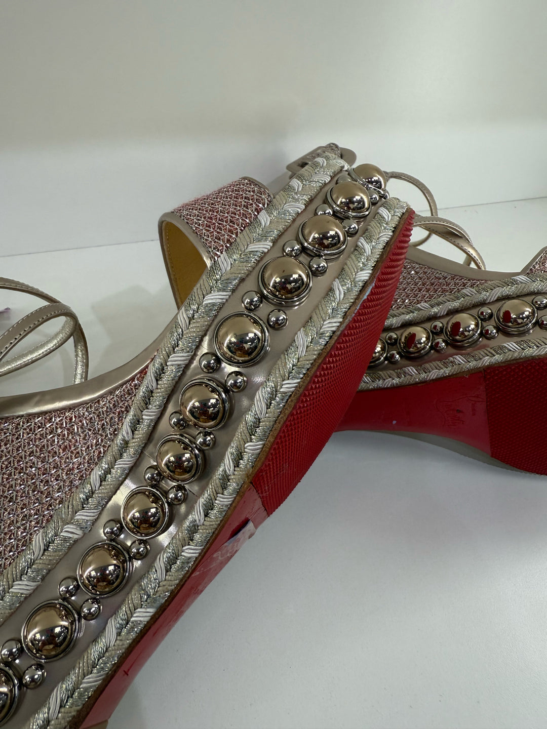 Christian Louboutin Wedge Sandals Sz 40
