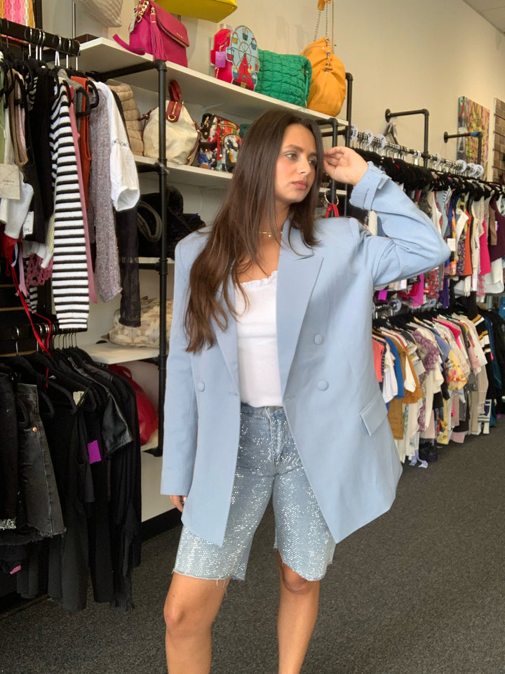 NWT Weworewhat Blue Blazer Sz XS